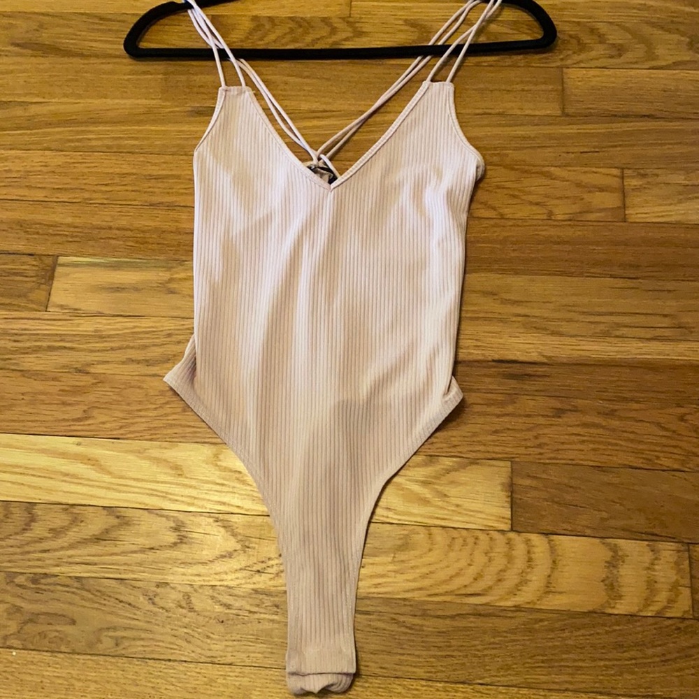 Shein strappy v-neck body suit